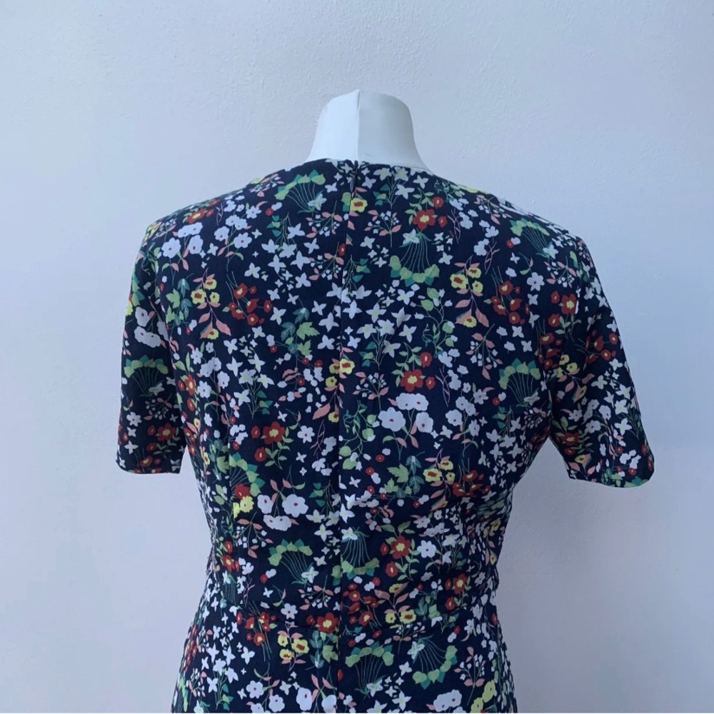 Sugarhill Brighton Boutique Size 12 Dress Floral Print Fit & Flare Short Sleeve - Picture 5 of 10